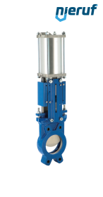 valvola a ghigliottina DN 150 SR02 EPDM attuatore pneumatico a doppio effetto