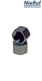 raccordo a tappo 3/8" pollici NPT filettatura interna in acciaio inossidabile 316L