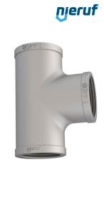 raccordo tee 1 1/4" pollici acciaio inossidabile 316 angolo di 90° filett. interna