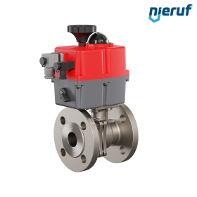 valvola a sfera flangiata elettrica DN32 - 1 1/4" pollici EK05 acciaio inossidabile 240V