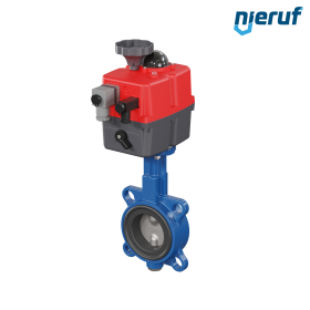 valvola a farfalla DN 65 tipo wafer attuatore elettronico 24-240V FDA