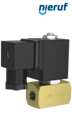 elettrovalvolaDN2,5 G 1/4" pollici ottone MV08 FKM 24V DC