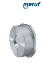 valvola di ritegno DN 40 acciaio inossidabile 1.4408 PTFE PN 6/10/16/25/40 DIN EN 1092-1 Forma B