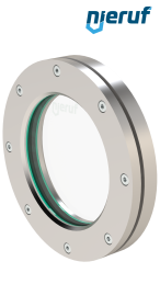 oblò di osservazione per serbatoi DN80 - 3" pollici BS04 acciaio inossidabile 1.4571 vetro borosilicato 0,0 bar oblò di osservazione per serbatoi DN80 - 3" pollici BS04 acciaio inossidabile 1.4571 vetro borosilicato 0,0 bar