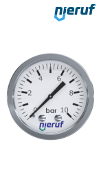 manometro G 1/4" assiale 50 mm 0 - 10,0 bar a bagno di glicerina