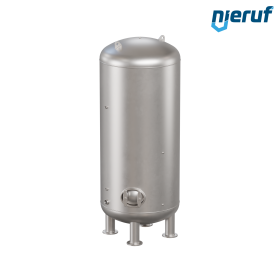 Serbatoio a pressione per acqua verticale BE04 6000 litri, 0-10 bar, acciaio inox