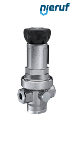 regolatore di pressione di precisione 3/8" pollici DM15 acciaio inossidabile FKM 0.5 - 15.0 bar
