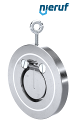 valvola di ritegno a clapet tipo wafer DN50 ZR02 acciaio inossidabile 1.4408 / A351 CF8M PTFE